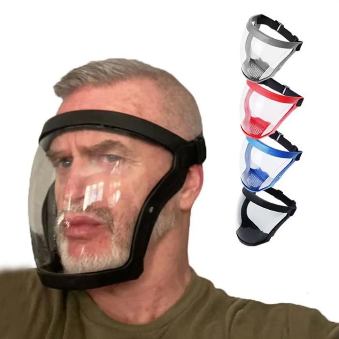 Masque de sécurité intégral avec couverture de protection coupe vent