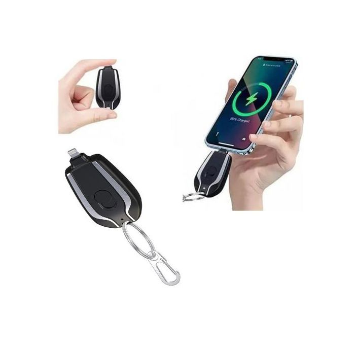 Petit Power Bank de iPhone Portable Compact USB avec Porte-Clés
