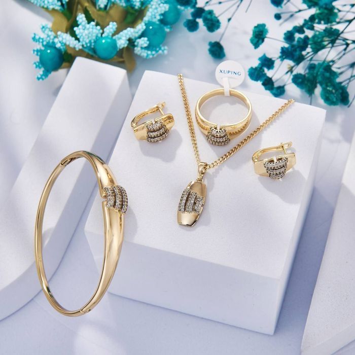 Ensemble en acier inoxydable - Non spécifié - Arbre à argent - Cristaux - Strass - Cadeau de mariage