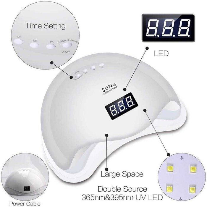 Lampe UV LED Professionnelle SUN 5 – Séchage Rapide pour Ongles Gel