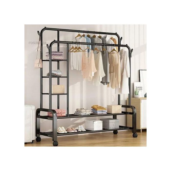 GRAND Portant Penderie à vêtements Tringle Meuble Porte-Manteau 68kg HAUT QUALITE