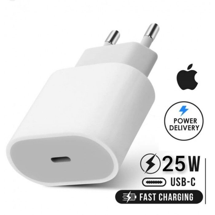 Adaptateur chargeur Iphone 25W USB-C, 220V 3.0 A, Charge rapide et efficace