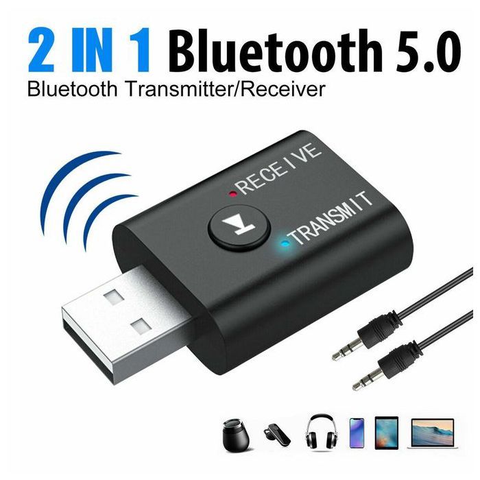 Adaptateur émetteur récepteur bluetooth - Adaptateur sans fil pour TV PC casque stéréo domestique