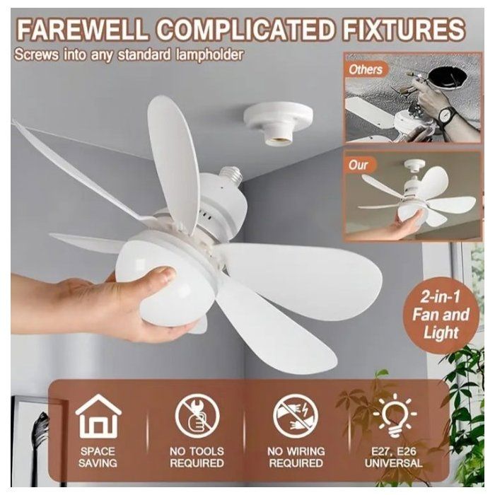 Ventilateur de Plafond avec lumières et télécommande
