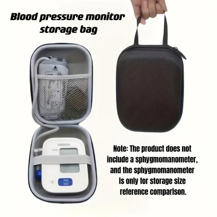 Boîte de transport pour tensiomètre portable 1 pièce, sac de rangement en coque rigide protectrice et durable