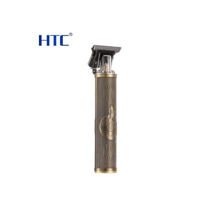 HTC Tondeuse Cheveux Hommes, Rasoir Electrique sans fil, Design Vintage, 4 Sabots, Tondeuse Barbe pour poils du visage et de la tête