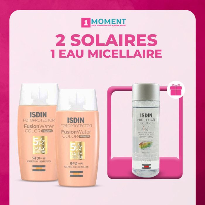 Écran solaire teinté - ISDIN - Fusion Water Color - SPF50 - 50ml - Hydratation intense