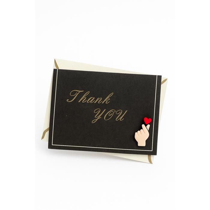 Carte Cadeau - Thank you (Noire)