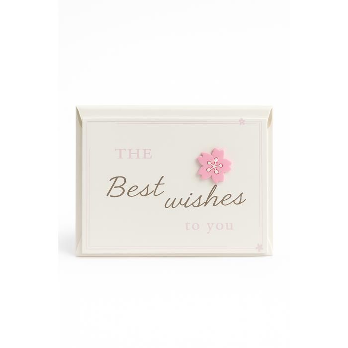 Carte de Vœux “Best Wishes” – Délicate, Élégante & Pleine d’Attention