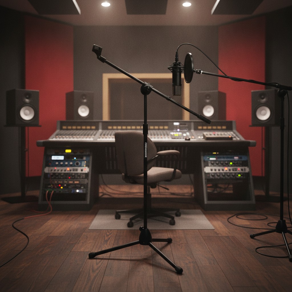 Pied de Microphone réglable Micro Studio scène - Marjane Mall - Image 3