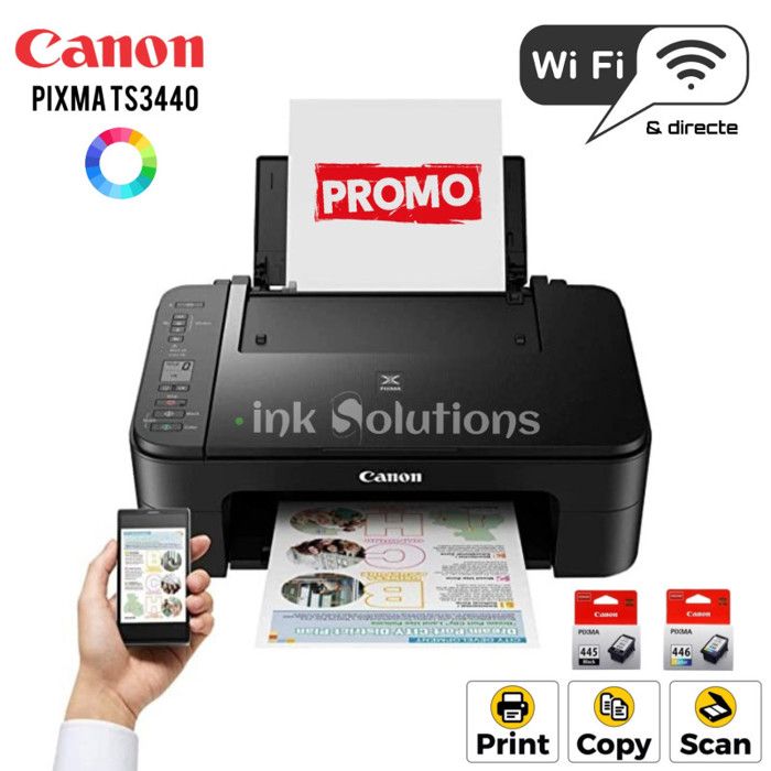 Imprimante Multifonction Jet d'encre Canon PIXMA TS3440 (4463C007BD)