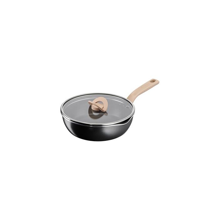 Poêle - Tefal - One Pick Pot - 24 cm - Antiadhésif Titanium - Couvercle en verre
