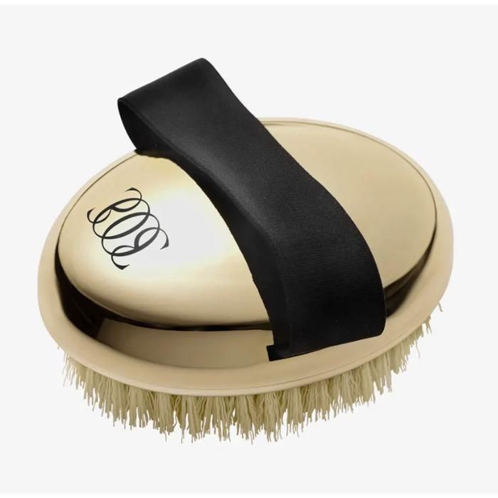 Brosse Sèche - Dorée - Caoutchouc - Douceur - Exfoliation - Stimulation Circulation