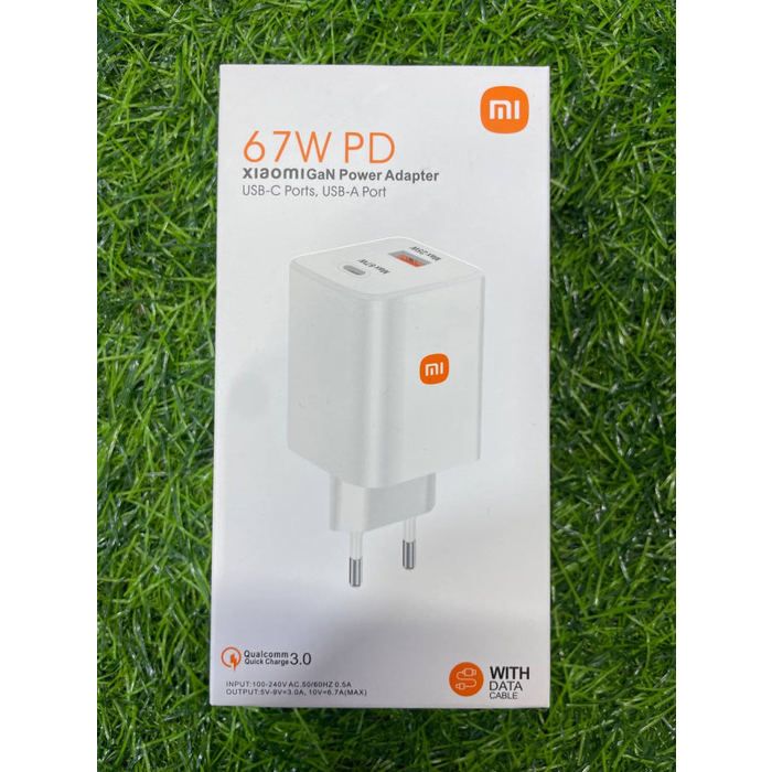 XIAOMI REDMI Gan POWER ADAPTER  67W USB-C ports USB-A port