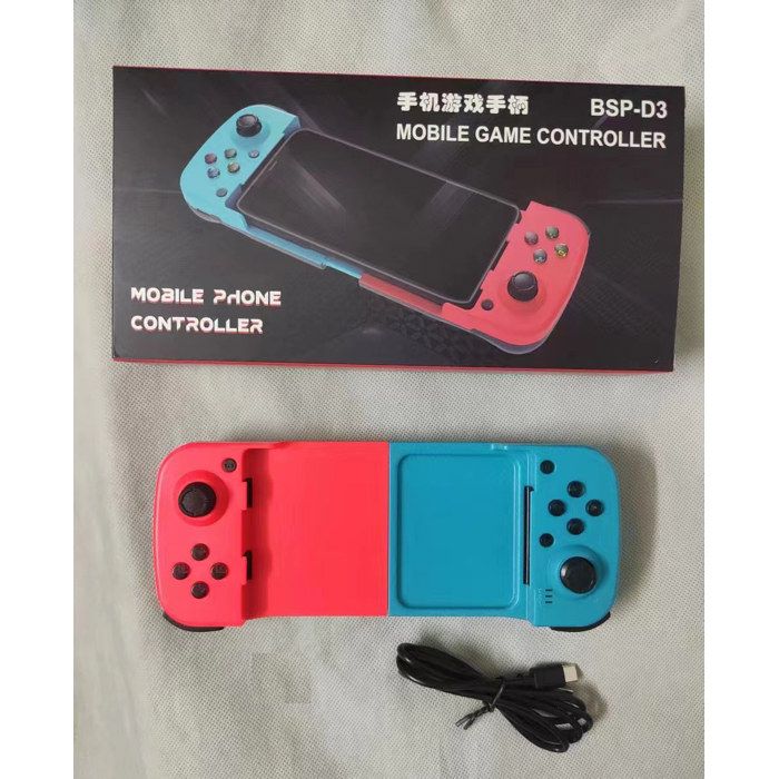 Manette de jeu Bluetooth D3 pour téléphone portable, joystick pour Switch/PC/IOS BSP-D3 télescopique pour Android