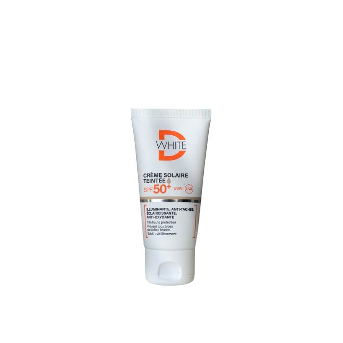 -WHITE Crème Solaire Teintée Medium SPF50+ – Protection UVA/UVB 50 ml