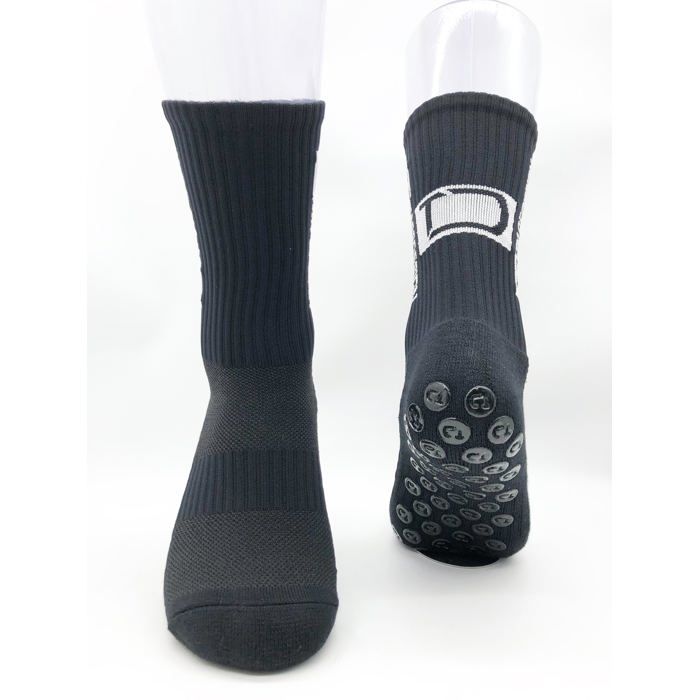 Chaussettes Antidérapantes - Tapedesign - Taille Adulte - Silicone - Confort Supérieur - Noir