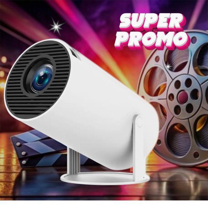 Mini projecteur vidéo - GENERIC - HY300 - 4K - Double WiFi - Luminosité ajustable 200-499 lumens