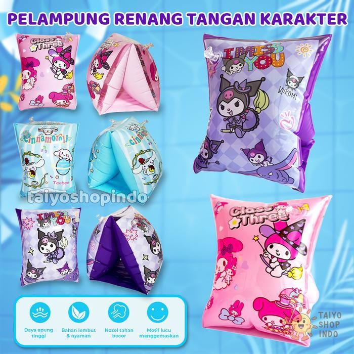 Brassards de natation pour filles avec motifs mignons