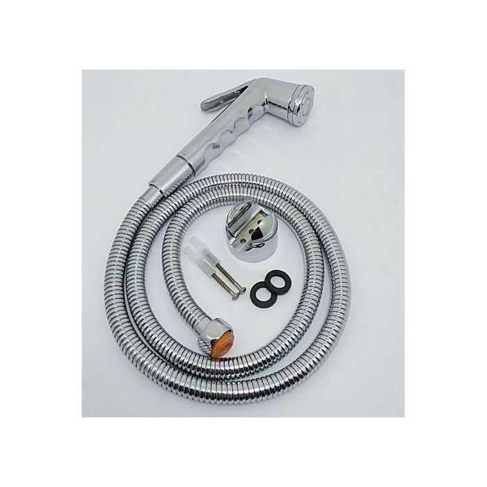 Douchette hygiène WC - SHATTAF - Kit avec support et flexible - Accessoires de salle de bain