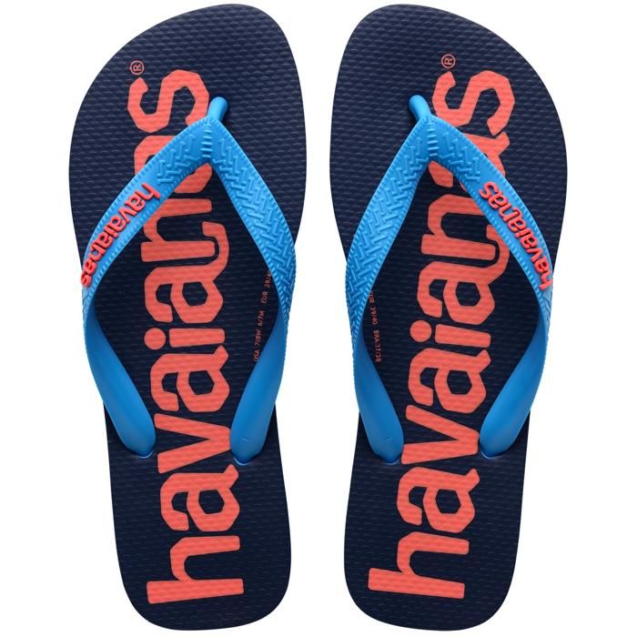 Tongs - Havaianas - TOP LOGOMANIA 2 - Caoutchouc - Turquoise - Mixte Enfant