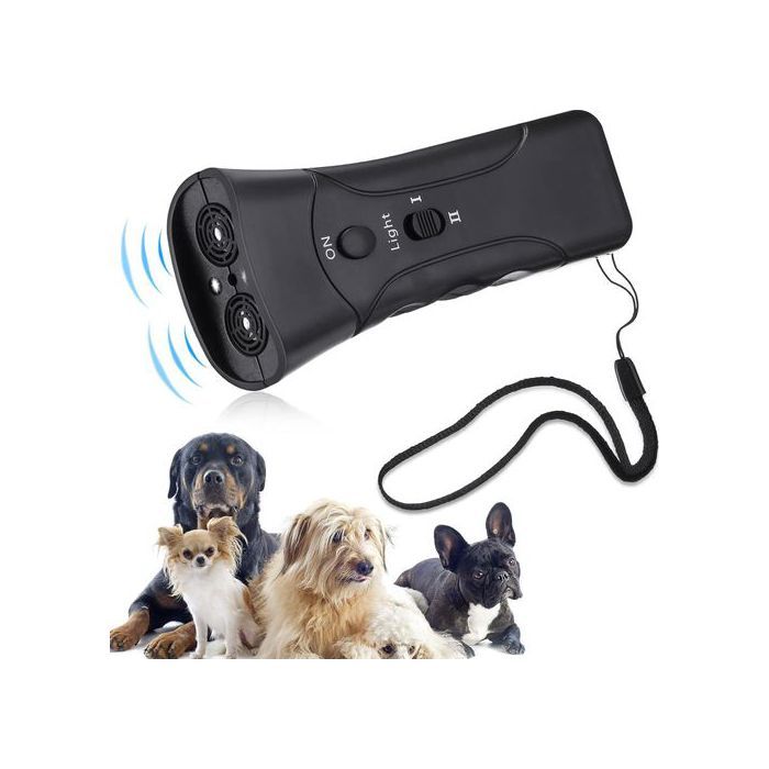Répulsif pour chiens - Non spécifié - Dispositif à ultrasons - Lumière LED - Portable - Anti-aboiement