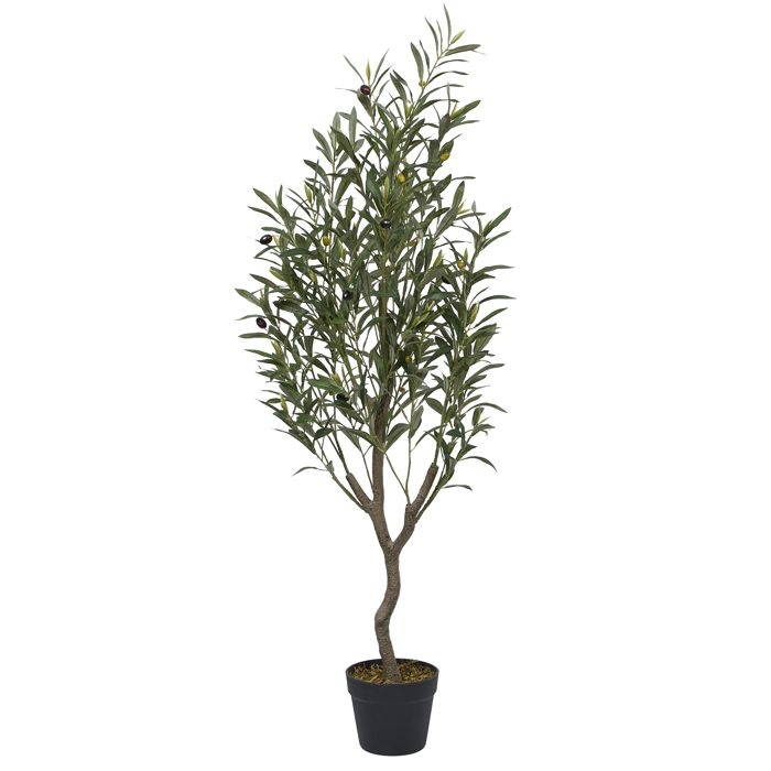 Plante artificielle - Olivier - 30 x 120 cm - Vert - Réaliste - Sans entretien