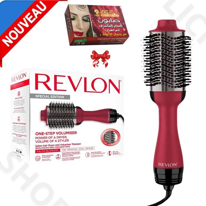 Brosse Soufflante Professionnelle Salon One-Step Sèche-cheveux volumisant Titane, RVDR5279