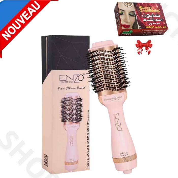 Brosse soufflante électrique cheveux 1500W VPeigne électrique séchage professionnel, bouclage, lissage EN-6209