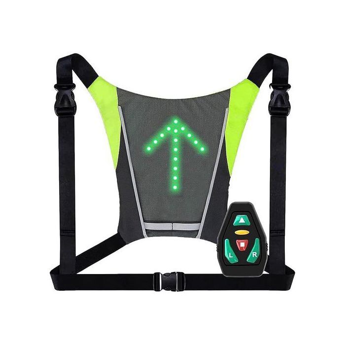 Gilet Velo Clignotant, 48 LED Clignotants