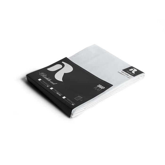 Drap Plat - GENERIC - 240x270 cm - Coton Cardé - Blanc - Doux et Respirant