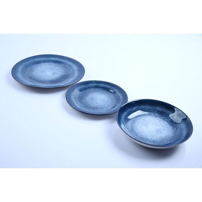18PCS Service Dinner porcelaine  Bleu PDS-18C