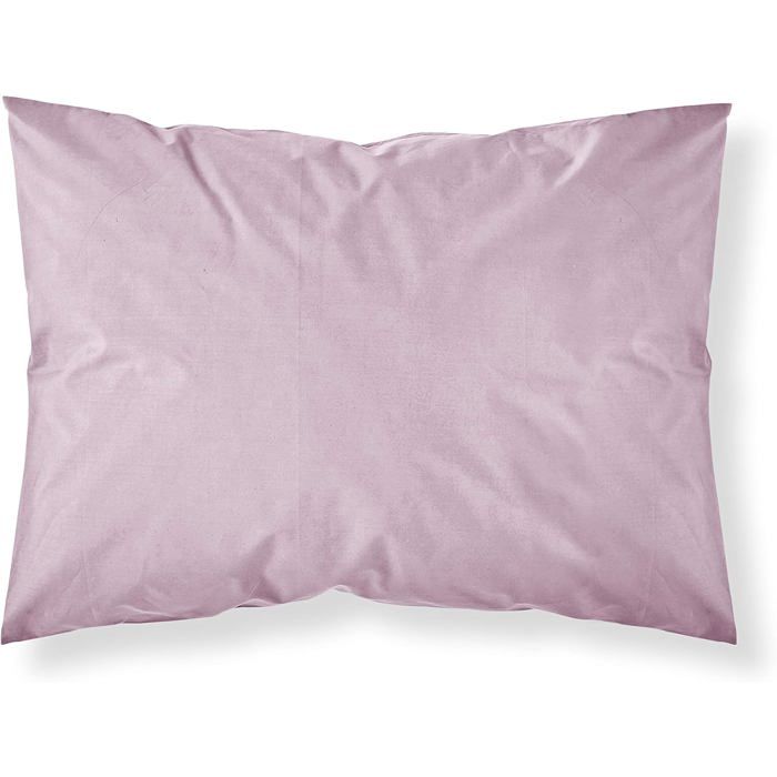 Taie d'Oreiller - GENERIC - 50x70 - 100% Coton - Uni - Poudre de Lila