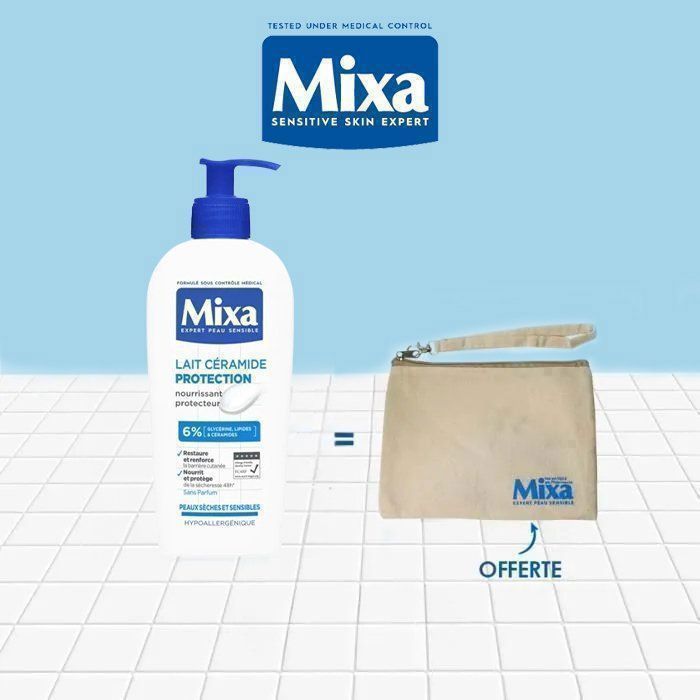 Mixa Lait Corps Réparateur aux Céramides 250 ml = Trousse Mixa Offerte
