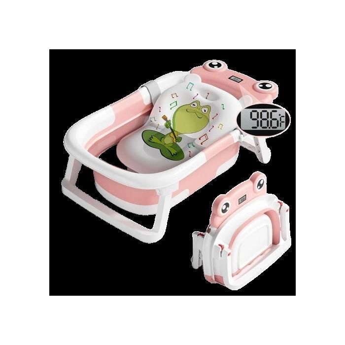Baignoire pliable avec thermomètre et coussin