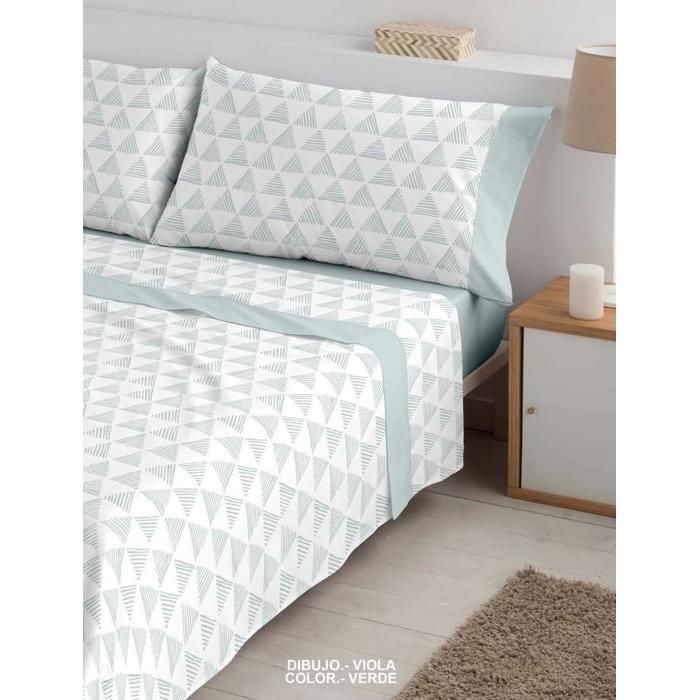 Ensemble de draps  Bambu VIOLA VERDE  pour Lit grand format 200x200cm