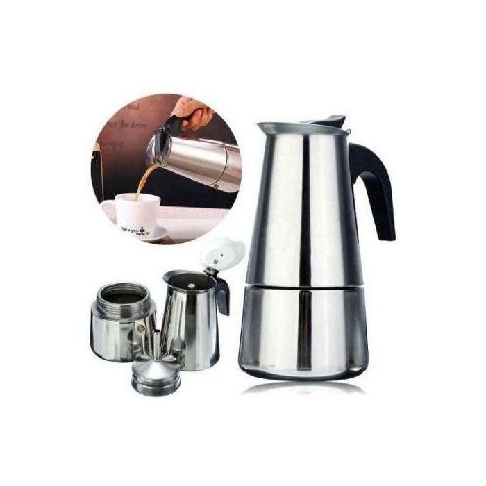 CAFETIÈRE ITALIENNE EN INOX 2 TASSES ESPRESSO MAKER-8