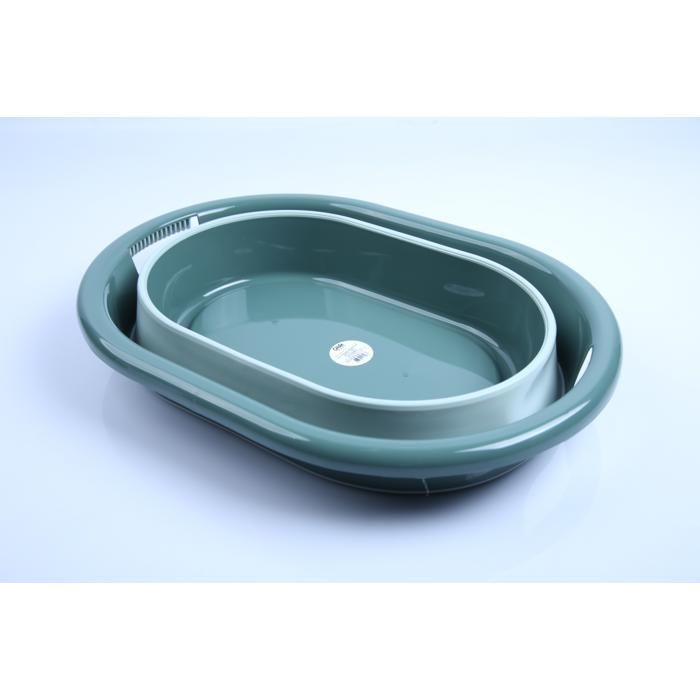 Panier pliable en vert 49,5x36cm L-00959-3
