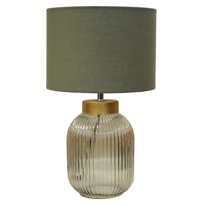Lampe de table verre 22x22x37cm LA0029_MJ