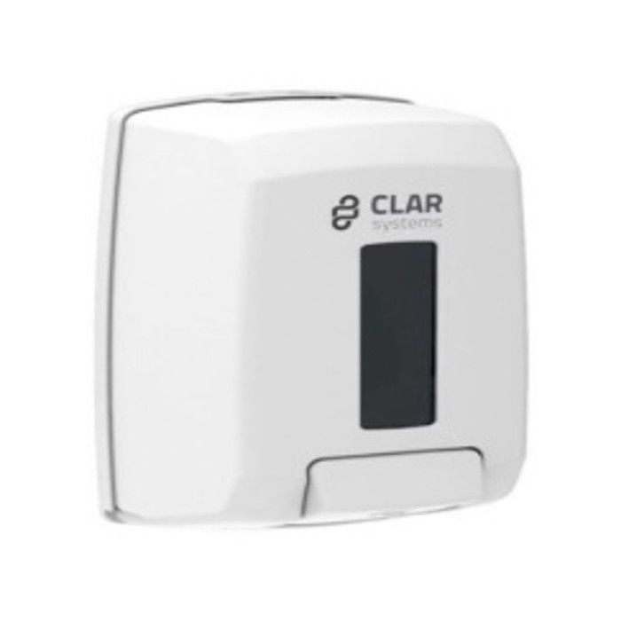 Distributeur de savon mains - CLAR - ABS - Blanc - Mural - Design moderne