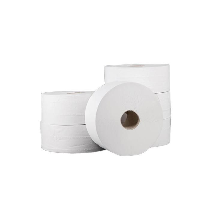 Lot de 18 Rouleaux de Papiers Hygiéniques pure ouate Blanc lisse JUMBO 2 plis Poids 360g/Rouleau