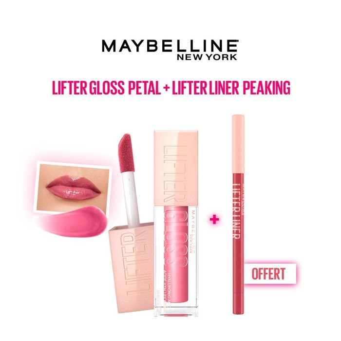 Gloss à lèvres - MAYBELLINE NEW YORK - Lifter Gloss NU 005 Petal - Hydratation - Brillance - Effet repulpant