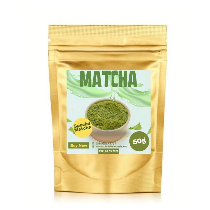 Thé Matcha qualité supérieure 50g Antioxydant, énergie,  concentration et Détoxifiant,