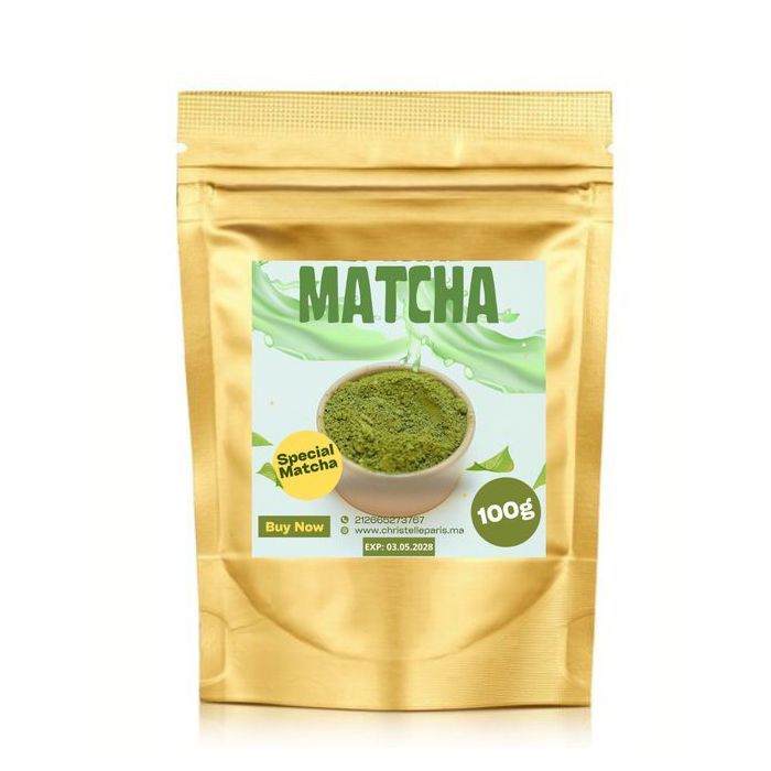 Thé Matcha qualité supérieure 100g Antioxydant, énergie,  concentration et Détoxifiant,