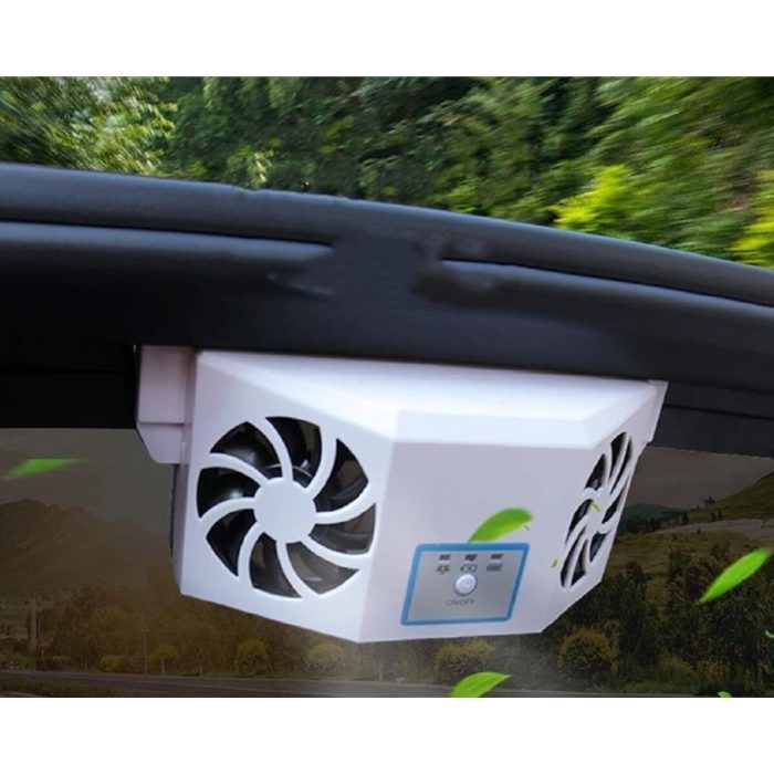 Ventilateur solaire auto à double ventilation – Protection solaire maximale