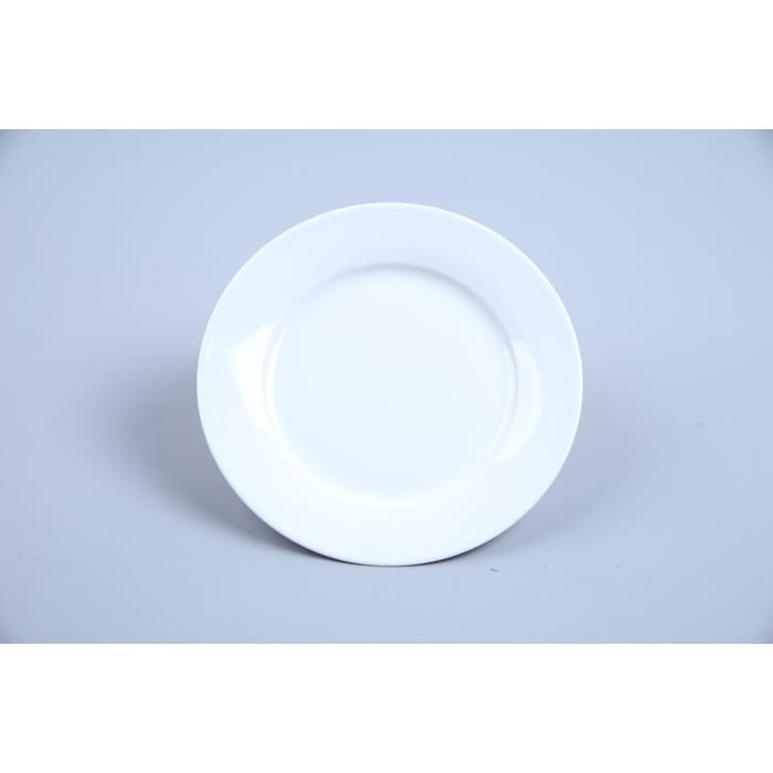 Assiette à dessert - GENERIC - Ronde - Porcelaine blanche - 19x2 cm - Compatible lave-vaisselle