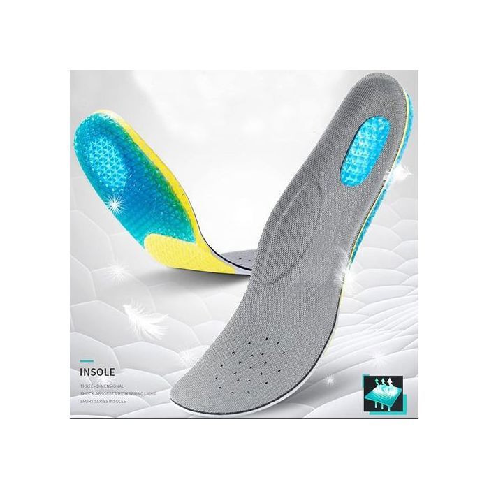 Semelles de chaussure - Multicolore - 39-46 - Rembourrées en gel - Douces et respirantes - Confort accru