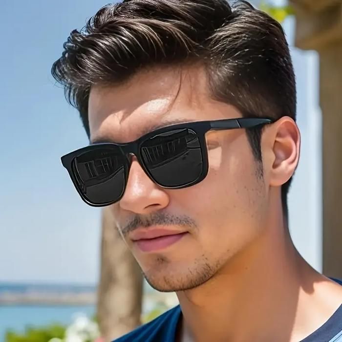 Lunettes - Vintage - Noir - Monture en PC - Verres en AC - Pour Homme