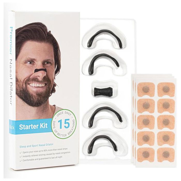 Lot de 15 nasales magnétiques pour dormir - Anti-ronflement - Bandes nasales douces pour respirer
