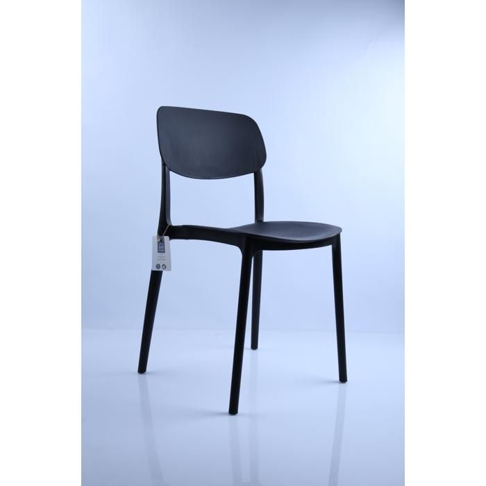 Chaise PP empilable Lumina noir M30 HDO04361